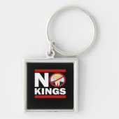 No Kings Anti Classic Minimal Clean Sleutelhanger (Voorkant)