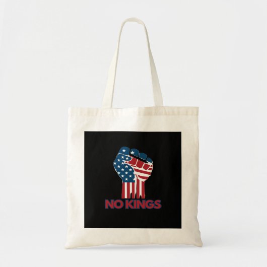 No Kings Anti Classic Retro Style Tote Bag (Voorkant)