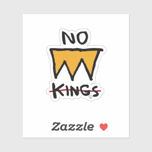 No Kings Anti Classic Sticker (Vel)