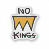 No Kings Anti Classic Sticker (Voorkant)
