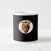 No Kings Anti Creative Classic Design Grote Koffiekop (Voorkant)