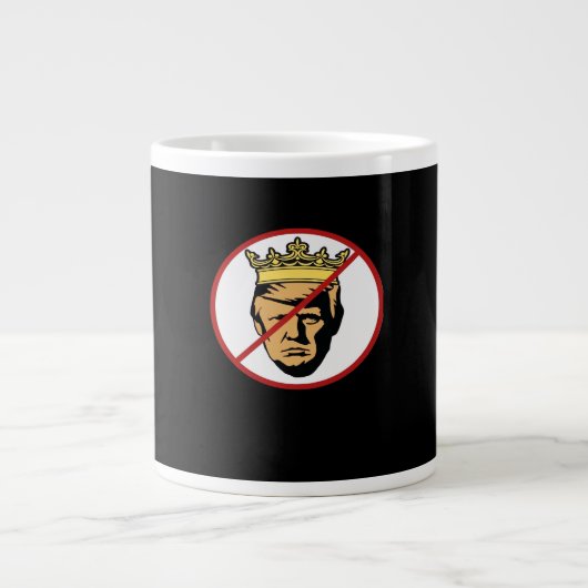 No Kings Anti Creative Classic Design Grote Koffiekop (Voorkant)