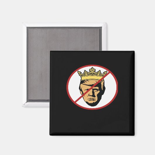 No Kings Anti Creative Classic Design Magneet (Voorkant / Achterkant)
