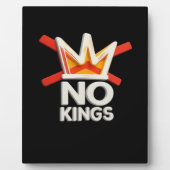 No Kings Anti Minimal Clean Design Fotoplaat (Voorkant)