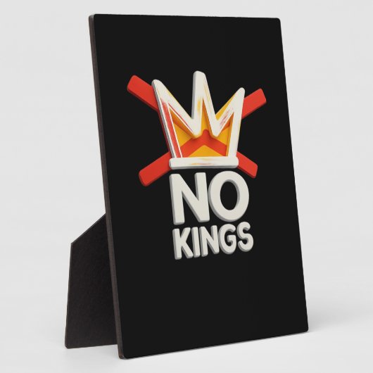 No Kings Anti Minimal Clean Design Fotoplaat (Zijkant)