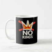 No Kings Anti Minimal Clean Design Koffiemok (Links)