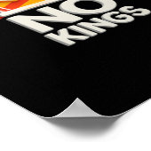 No Kings Anti Minimal Clean Design Poster (Hoek)