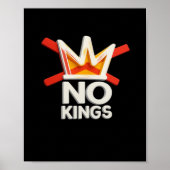 No Kings Anti Minimal Clean Design Poster (Voorkant)