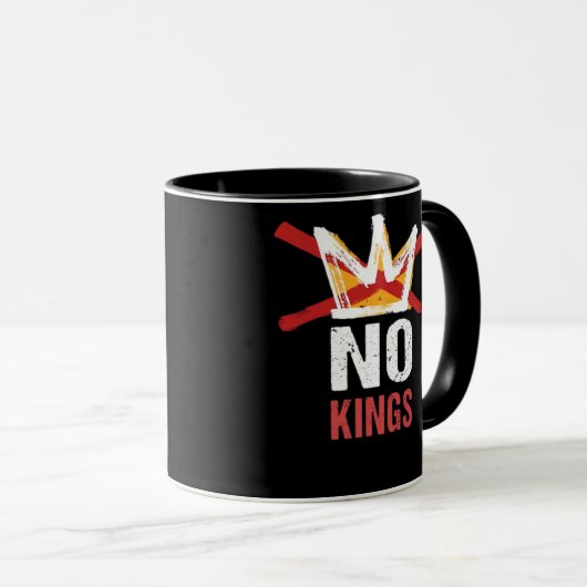 No Kings Anti Vintage Graphic Mok (Voorkant rechts)