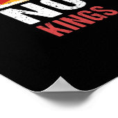 No Kings Anti Vintage Graphic Poster (Hoek)