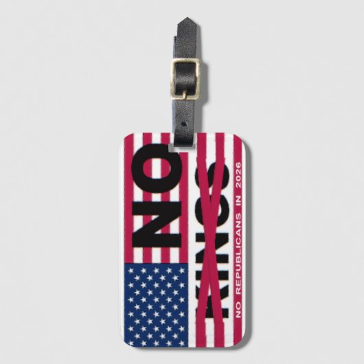 NO KINGS BAGAGELABEL (Voorkant (verticaal))