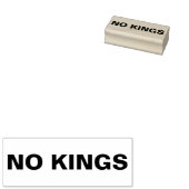No Kings bold protest Rubberstempel (Gestempeld)