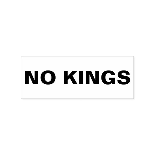 No Kings bold protest Rubberstempel (Afrduk)