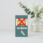 No Kings Business Card Visitekaartje (Staand voorkant)