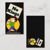 No Kings Business Card Visitekaartje (Voorkant / Achterkant)