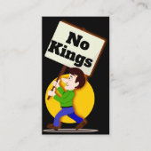No Kings Business Card Visitekaartje (Voorkant)