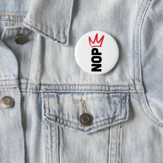 No Kings Button (In situ)