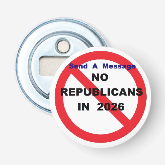 NO KINGS  BUTTON FLESOPENER (Voorkant)