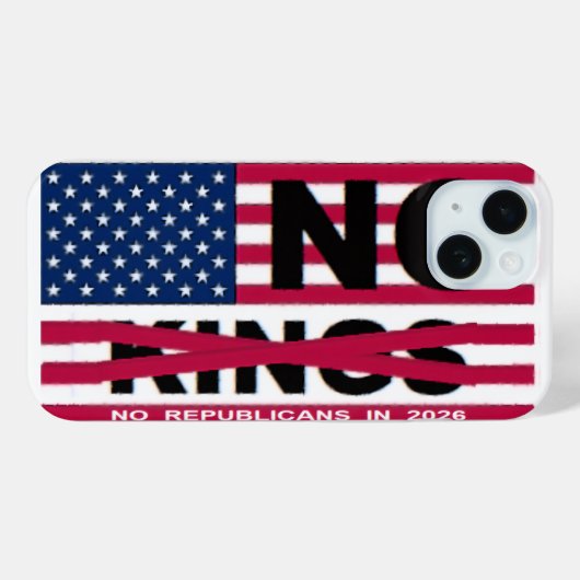 NO KINGS Case-Mate iPhone CASE (Achterkant (horizontaal))