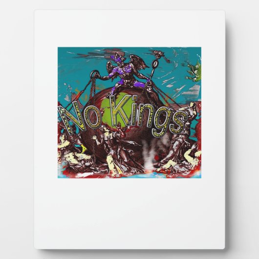 No Kings Classic Modern Minimal Style Fotoplaat (Voorkant)