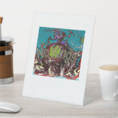 No Kings Classic Modern Minimal Style Reclamebord Met Voetstuk (Insitu)