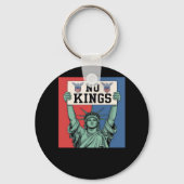 No Kings Classic Patriotic Style Sleutelhanger (Voorkant)