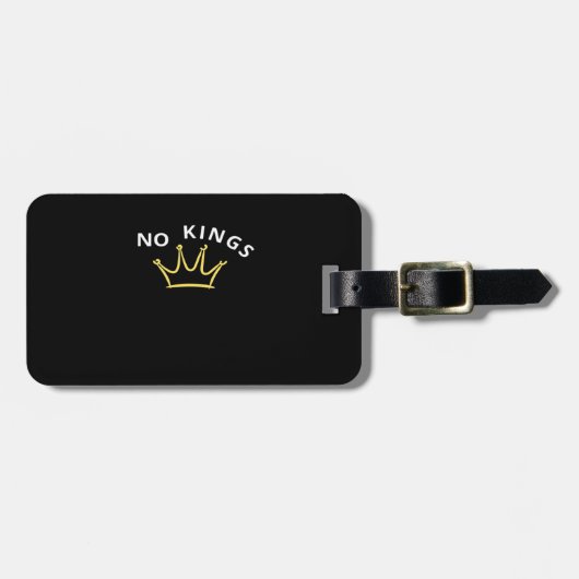 No Kings Classic Retro Cool Bagagelabel (Voorkant horizontaal)
