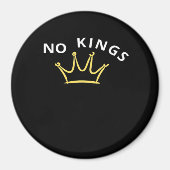 No Kings Classic Retro Cool Style Magneet (Voorkant)
