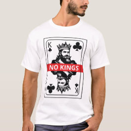 No Kings Club T-shirt – Zwarte en Witte Speelkaart