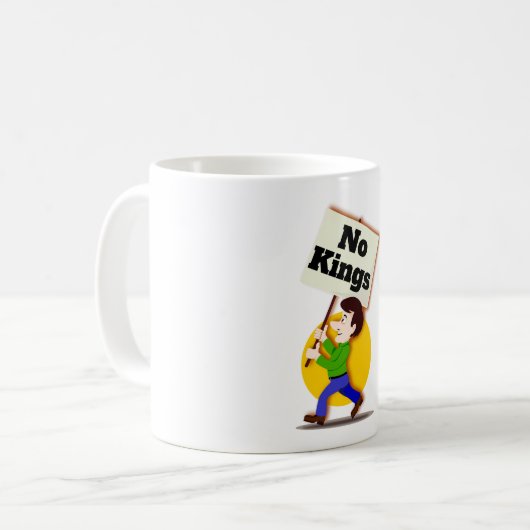 No Kings Coffee Mug Koffiemok (Voorkant links)