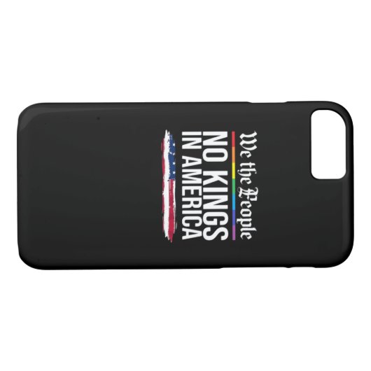 No Kings Day Classic Patriotic Style Case-Mate iPhone Case (Achterkant (Horizontaal))