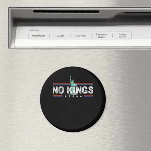 No Kings Day Retro Classic Design Magneet (Insitu (Vaatwasser))