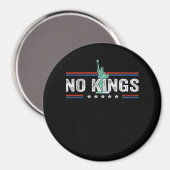 No Kings Day Retro Classic Design Magneet (Voorkant / Achterkant)