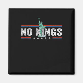No Kings Day Retro Classic Design Magneet