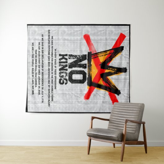 NO KINGS Declaration of Independence AGAIN  Wandkleed (In Situ (horizontaal))