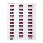 NO KINGS  ETIKET (Full Sheet)