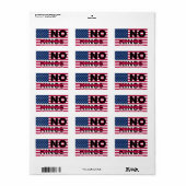 NO KINGS ETIKET (Full Sheet)