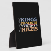 No Kings, Fascists, Tyrants, Nazis – Anti-Authorit Fotoplaat (Zijkant)