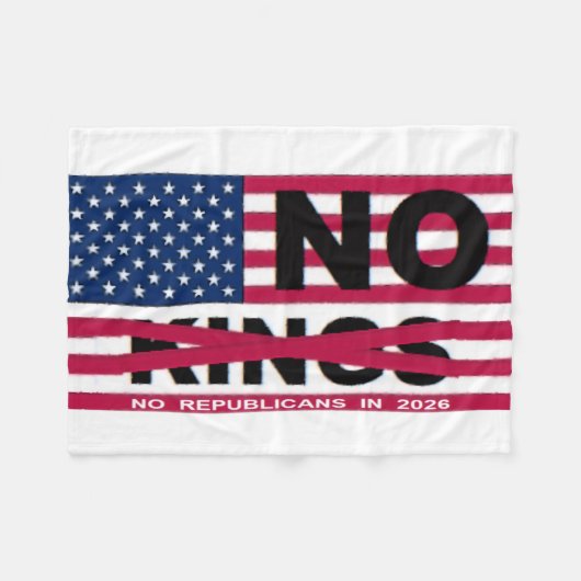 NO KINGS FLEECE DEKEN (Voorkant (Horizontaal))