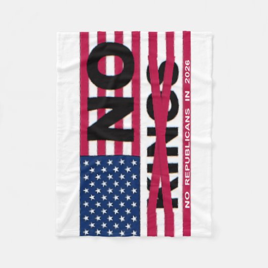 NO KINGS FLEECE DEKEN (Voorkant)