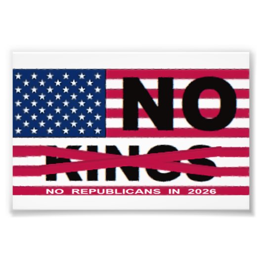 NO KINGS FOTO AFDRUK (Voorkant)