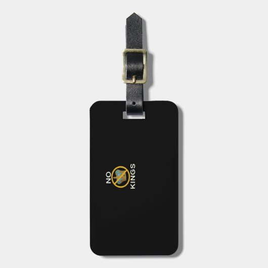 No Kings  Funny Design Bagagelabel (Voorkant verticaal)