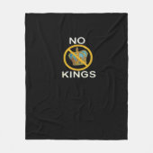 No Kings  Funny Design Fleece Deken (Voorkant)