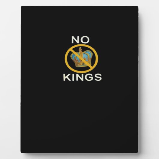 No Kings  Funny Design Fotoplaat (Voorkant)