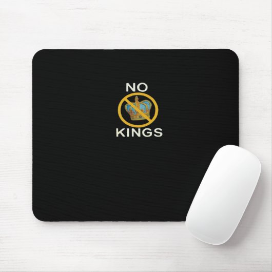 No Kings  Funny Design Muismat (Met muis)