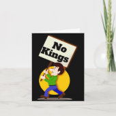 No Kings Greeting Card Kaart (Voorkant)