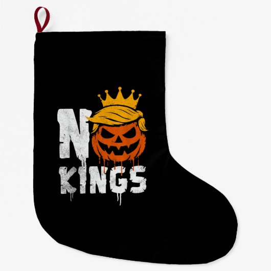 No Kings Halloween Grote Kerstsok (Voorkant)