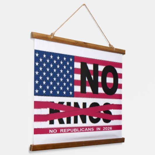 NO KINGS HANGEND WANDKLEED (Gebogen)