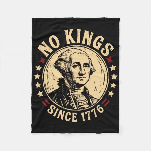 No Kings in America 1776 Save Democracy Verenigde  Fleece Deken (Voorkant)