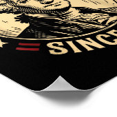 No Kings in America 1776 Save Democracy Verenigde  Poster (Hoek)